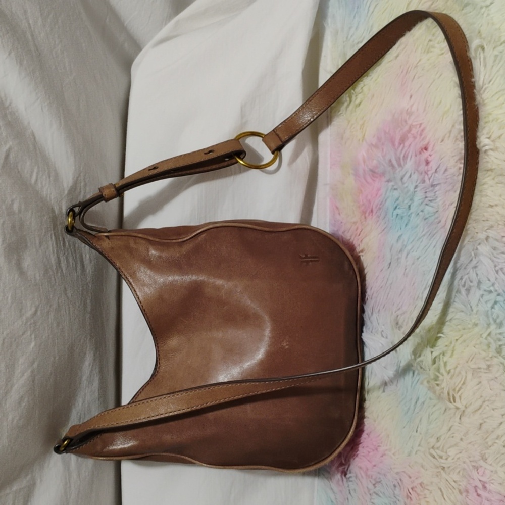 (#1) Frye Leather Crossbody Or Shoulder Bag Great Used Condition